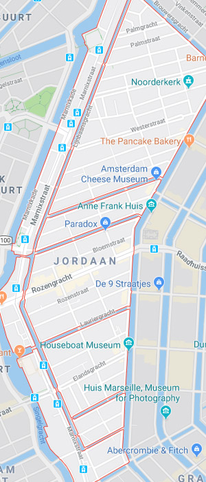 map of the Jordaan
