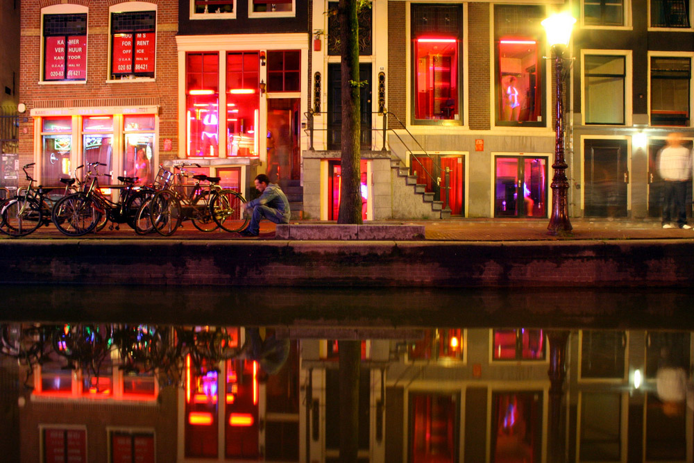 Amsterdam's Red Light District - also known as 'De Wallen', ...