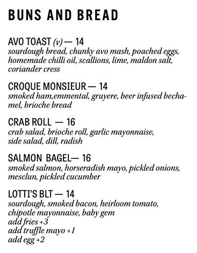 Lunch at Lotti's lottis