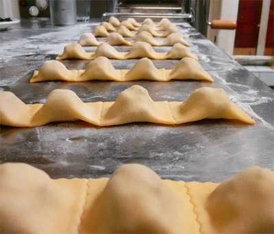 Freshly made Ravioli at YamYam Amsterdam yamyam