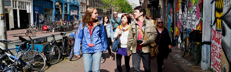 stadswandeling in Amsterdam